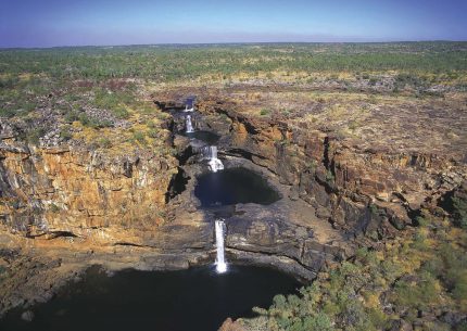 Aerial view of Mitchell Falls, located south west of Kalumburu